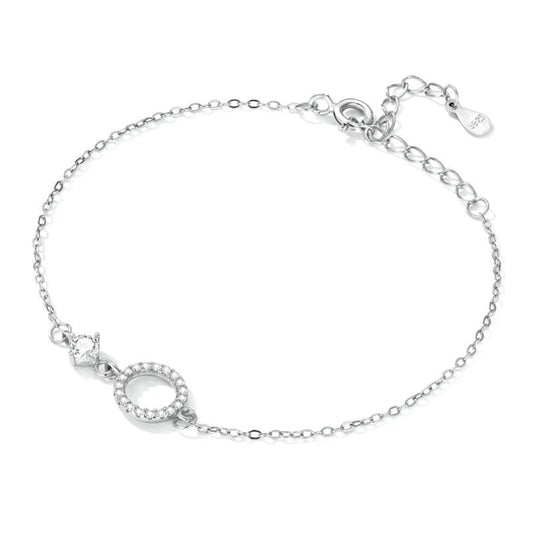 Pulseira de Anel 925 Prata Esterlina